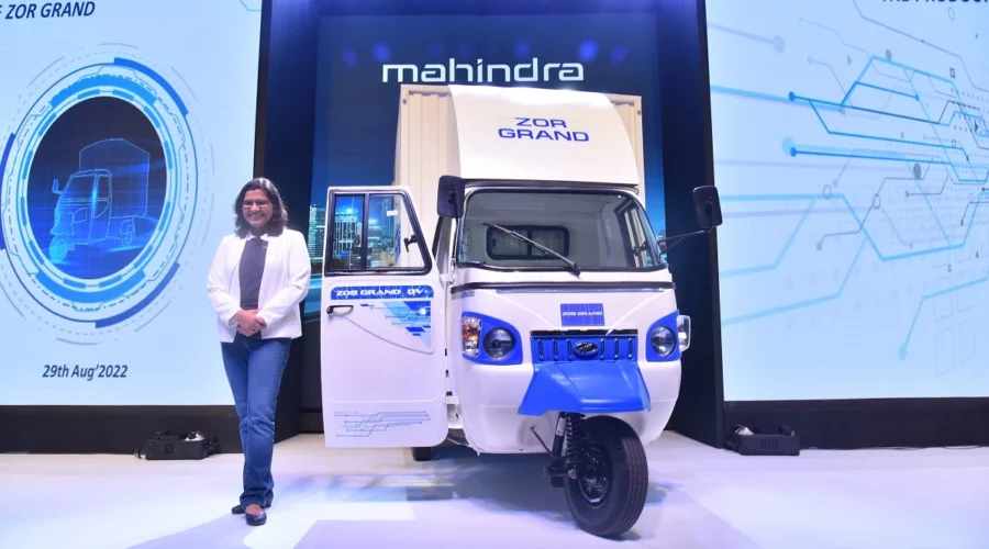 Mahindra Launches New Cargo Electric Three-Wheeler Zor Grand for Rs 3.6 Lakh Only.